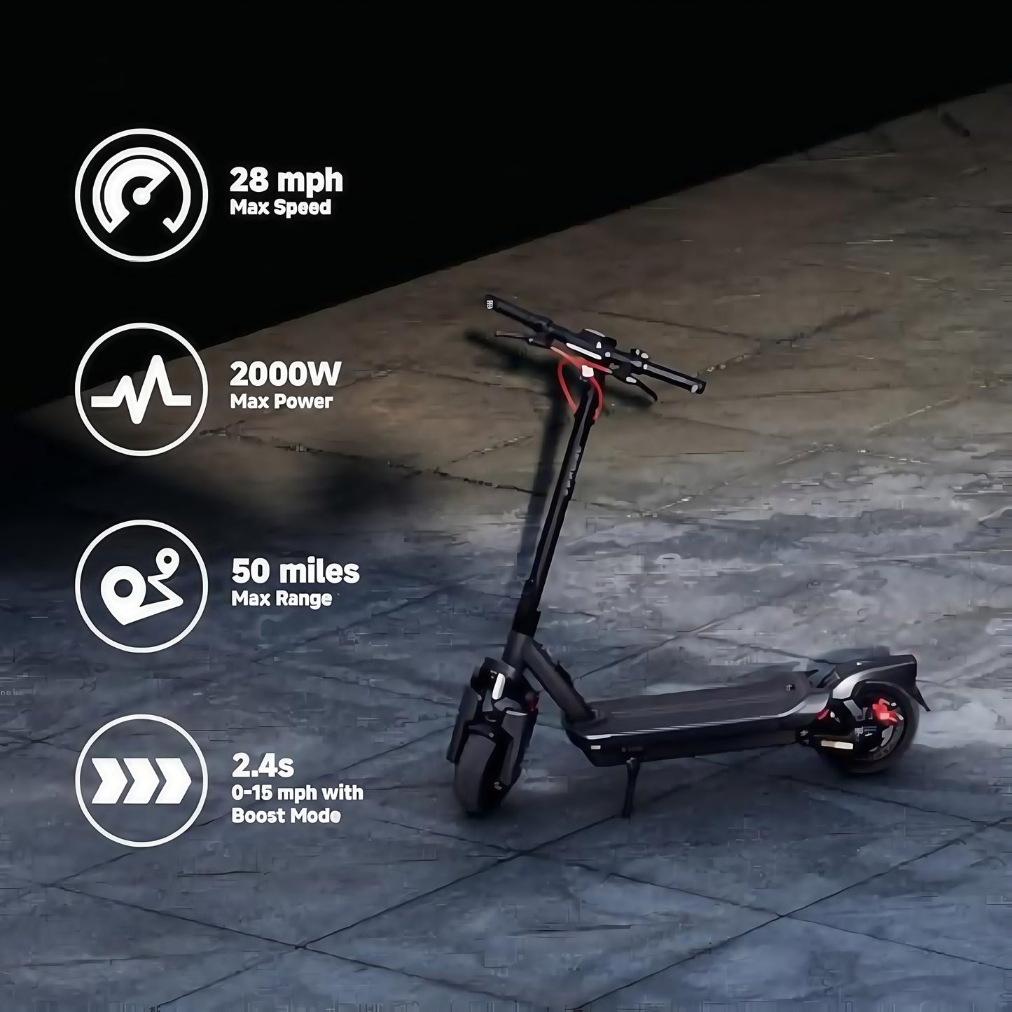 Xiaomi Ninebot E2 Pro Scooter - 50+ Mile Range, Foldable & Portable Design for Adult Commuters, Perfect City Ride